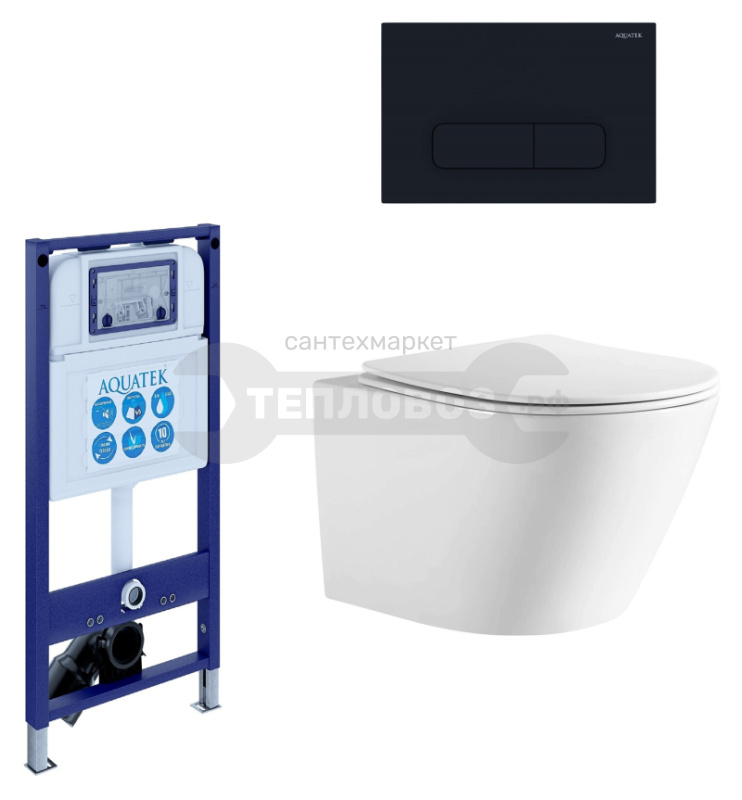 Купить Aquatek Либерти, INS-0000025, AQ1999T-00, AQUATEK KDI-0000017, черный матовый в интернет-магазине Тепловоз