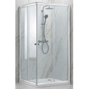 Купить Galletta 120х90 см, 6001003-12-9-CH, профиль хром, прозрачное стекло 6 мм в интернет-магазине Дождь