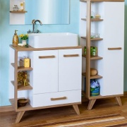 Sanflor Ингрид, Plaza PLR.NN.wb.55, 80 см, белый/вяз купить за 25 612 руб. Купить Sanflor Ингрид, Plaza PLR.NN.wb.55, 80 см, белый/вяз в интернет-магазине Дождь