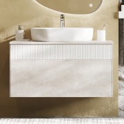 Купить Акватон Марбл 100 1A276301MH4C0, A73313KLK010, 100 см, слэйт/белый матовый в интернет-магазине Дождь