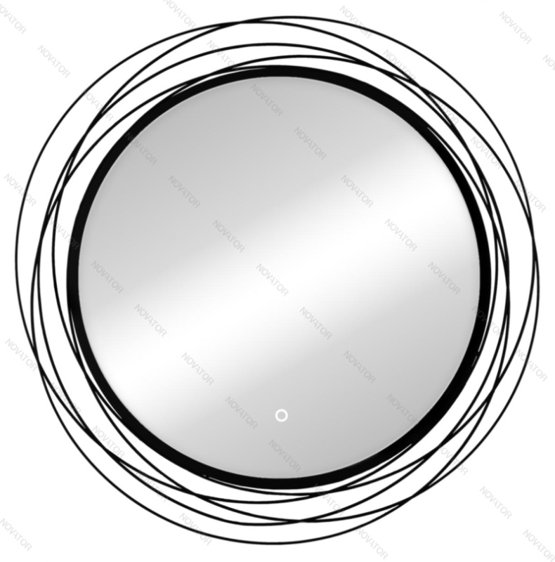 Континент Mirel LED ЗЛП4695 75 см, черный
