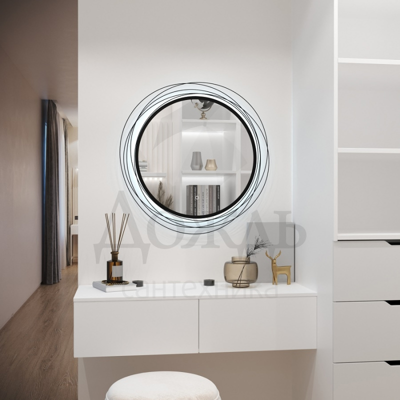 Купить Континент Mirel LED ЗЛП4695 75 см, черный в интернет-магазине Дождь