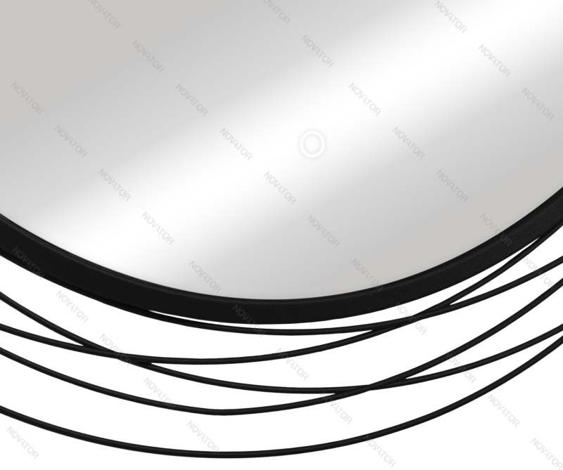 Континент Mirel LED ЗЛП4695 75 см, черный