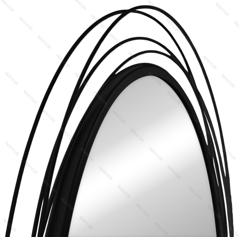 Континент Mirel LED ЗЛП4695 75 см, черный