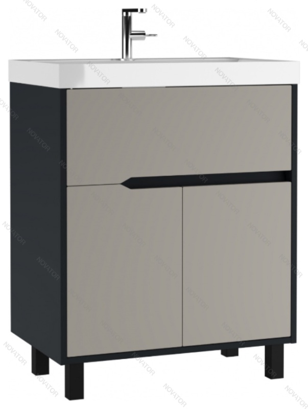 Домино Karat Unit DK3217T 70 см, серый тауп