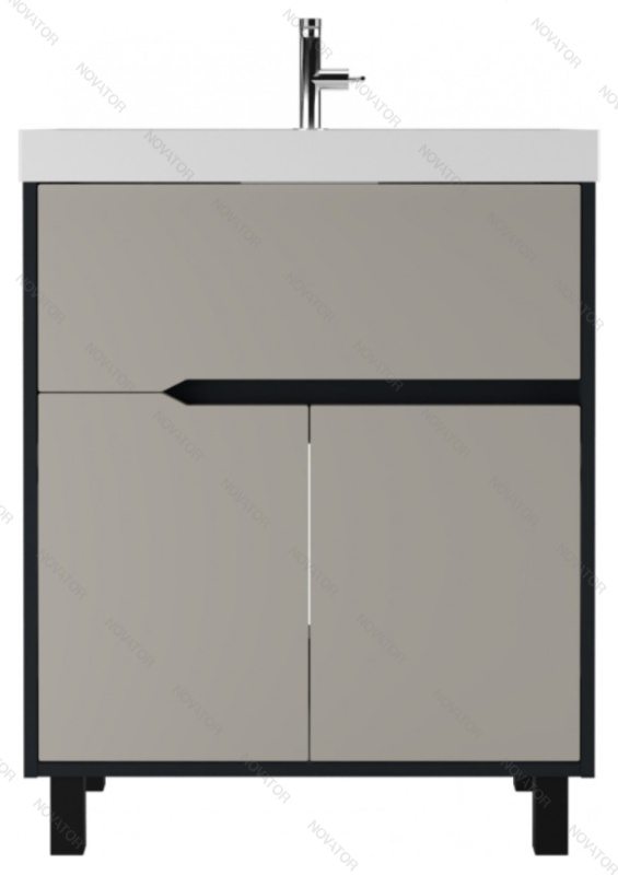Домино Karat Unit DK3217T 70 см, серый тауп