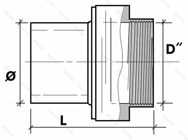 OLfuse PN16 SDR11 D32х1" нр.