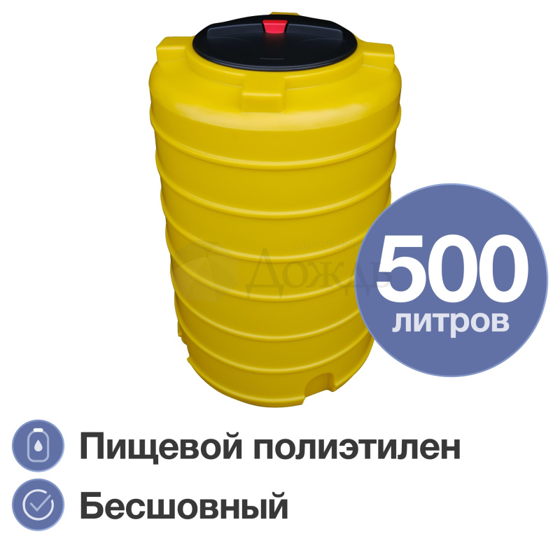 Купить Terra RV500, круглый, желтый в интернет-магазине Дождь