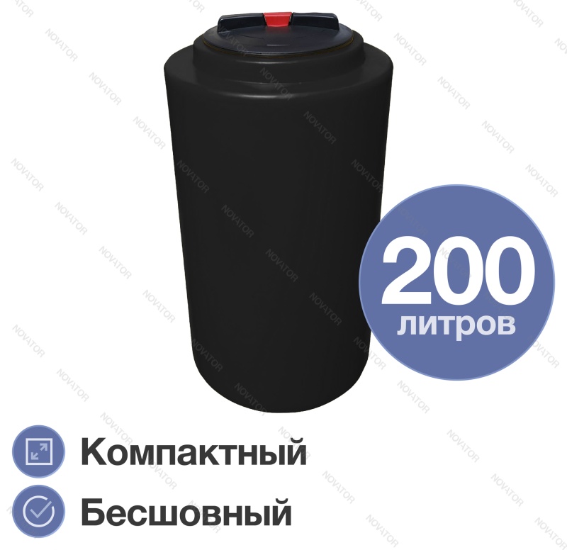 Terra RV200, круглый, черный