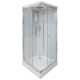 Galletta 90х90 см, 6002011, прозрачно стекло, профиль хром, поддон низкий