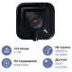 Terra CH220, для душа с водонагревателем 2 кВт, черный