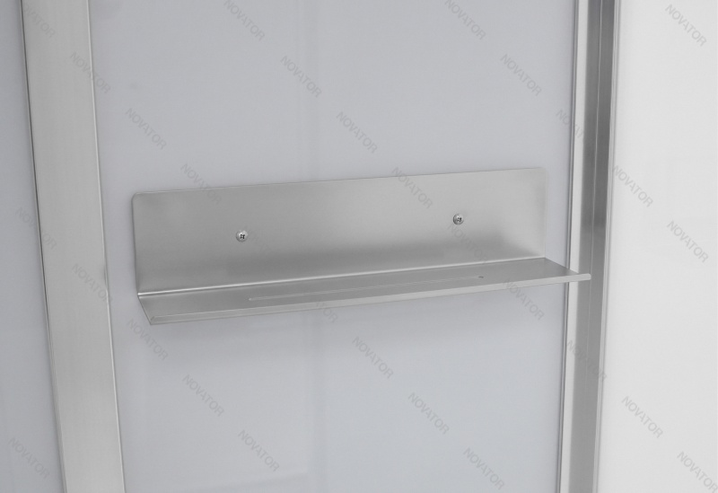 Galletta 120х90 прозрачное стекло, профиль хром , поддон низкий