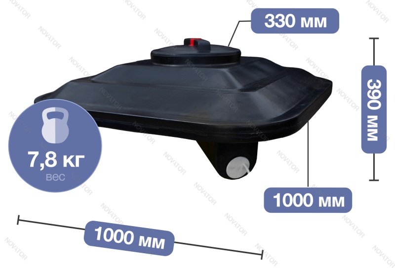 Terra CH150, для душа, черный