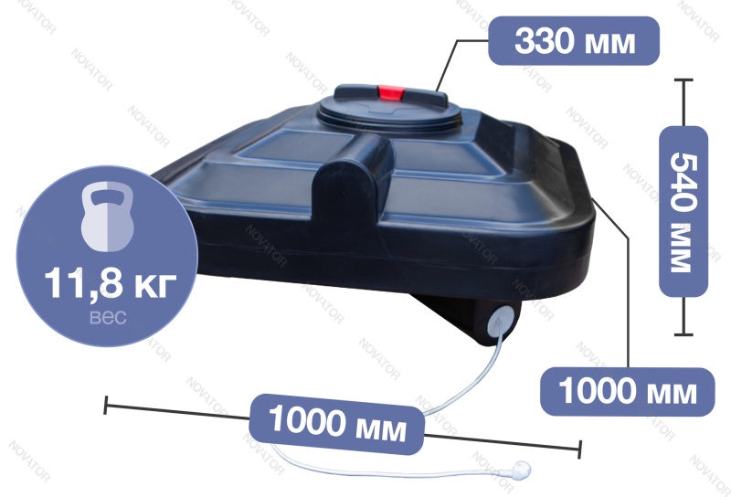 Terra CH220, для душа, черный