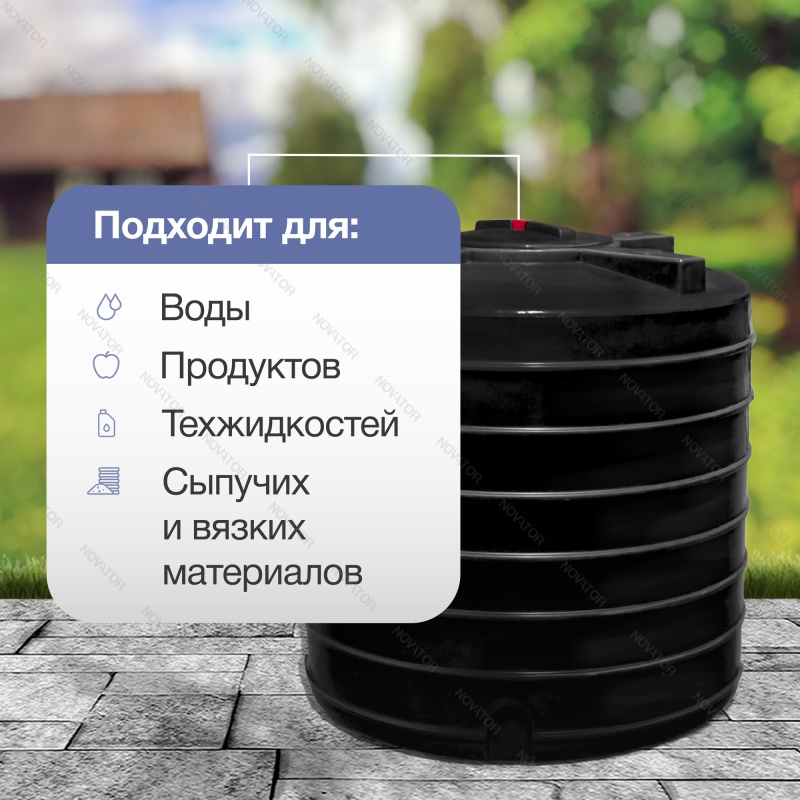 Terra RV1000 круглый, черный