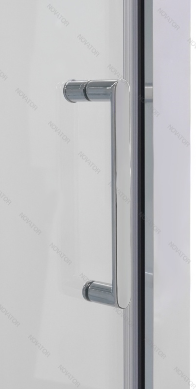 Galletta 120х90 прозрачное стекло, профиль хром , поддон низкий