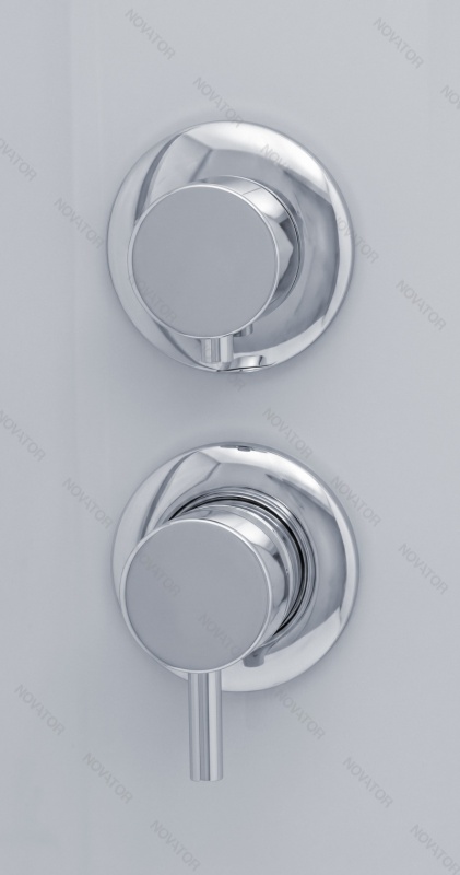 Galletta 120х90 прозрачное стекло, профиль хром , поддон низкий