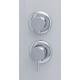 Galletta 120х90 прозрачное стекло, профиль хром , поддон низкий