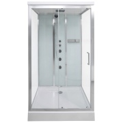 Купить Galletta 120х90 прозрачное стекло, профиль хром , поддон низкий в интернет-магазине Дождь