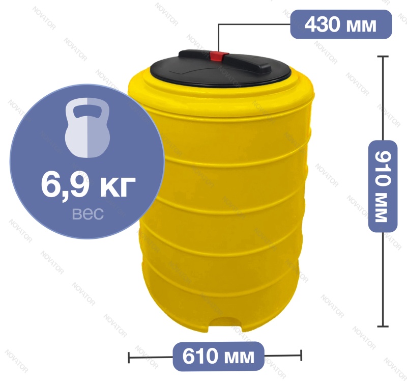 Terra RVP200, круглый, желтый