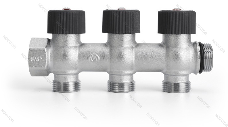 Varmega VMMM03-C05153, вр-нр 3/4"х3-выхода Евроконус 3/4"