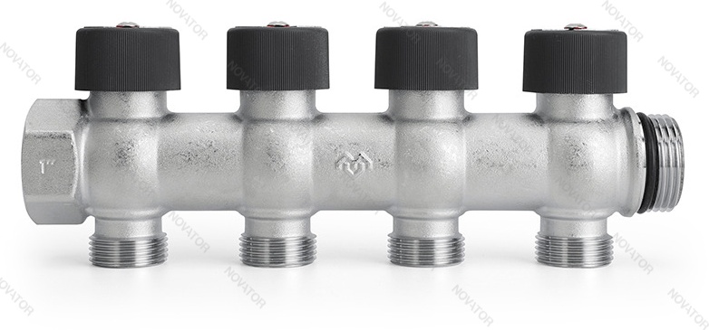 Varmega VMMM03-C06154, вр-нр 1"х4-выхода Евроконус 3/4"