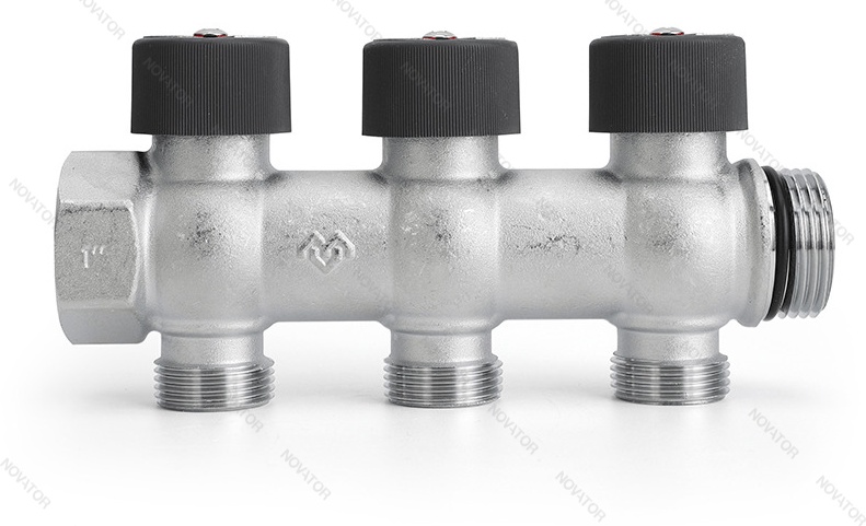 Varmega VMMM03-C06153, вр-нр 1"х3-выхода Евроконус 3/4"