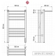 Terminus Аврора П8 80х50 cм, КС графит