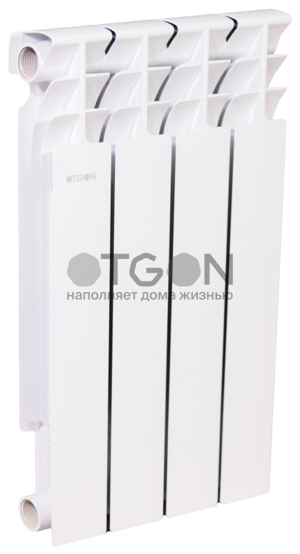 Радиатор биметаллический Otgon S500B1, 4 секции