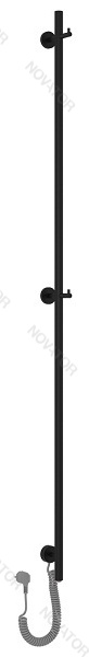 Сунержа Аскет 31-0850-1650, 165х2,5 см, черный матовый