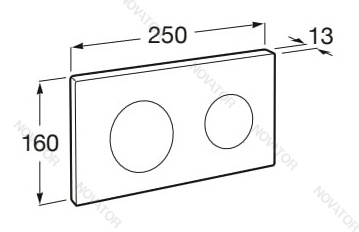 Roca Duplo ONE PL-10 890189002, хром матовый