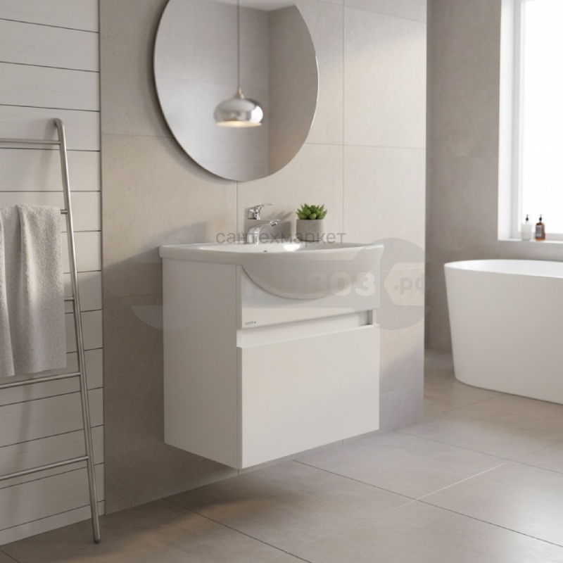 Купить Домино Айсберг Элегия 50, УЮТ, 51 см, белый в интернет-магазине Тепловоз