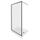 Galletta 120х90 см CP-001-1200 BT, 310 120SQ, прозрачное стекло, профиль черный, с поддоном