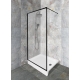 Galletta 120х90 см CP-001-1200 BT, 310 120SQ, прозрачное стекло, профиль черный, с поддоном