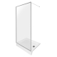 Galletta 120 см, CP-001-1200, 310 120SQ, прозрачное стекло, профиль серебряный, с поддоном