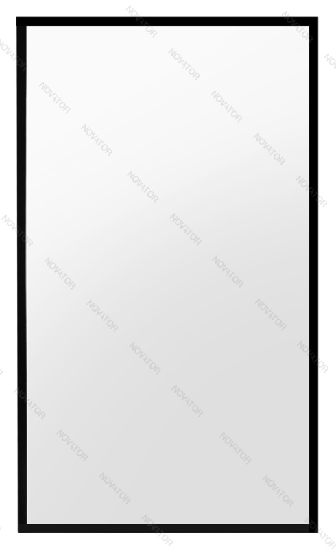 Galletta 120 см, CP-001-1200 BT, прозрачное стекло, профиль черный, без поддона