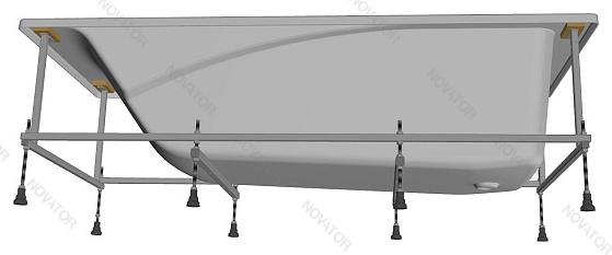170х75 см Roca Hall ZRU9302768, каркас Z.RU93.0.277.0, слив-перелив, панель Z.RU93.0.277.2