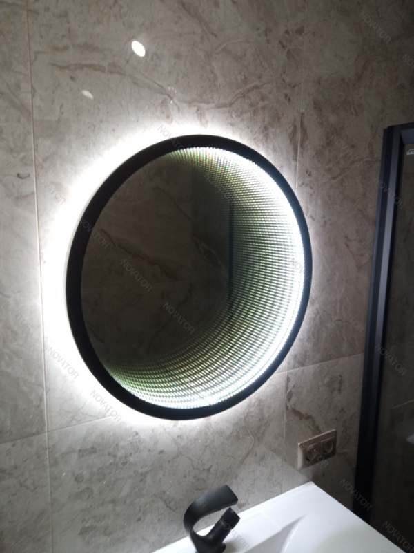 Континент Infinity Black LED ЗЛП3017 60 см, черный