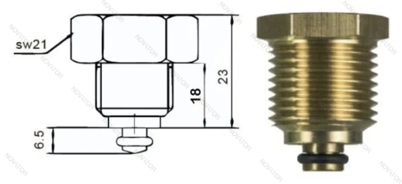 TIM, 1/2"х10 бар (63 мм)