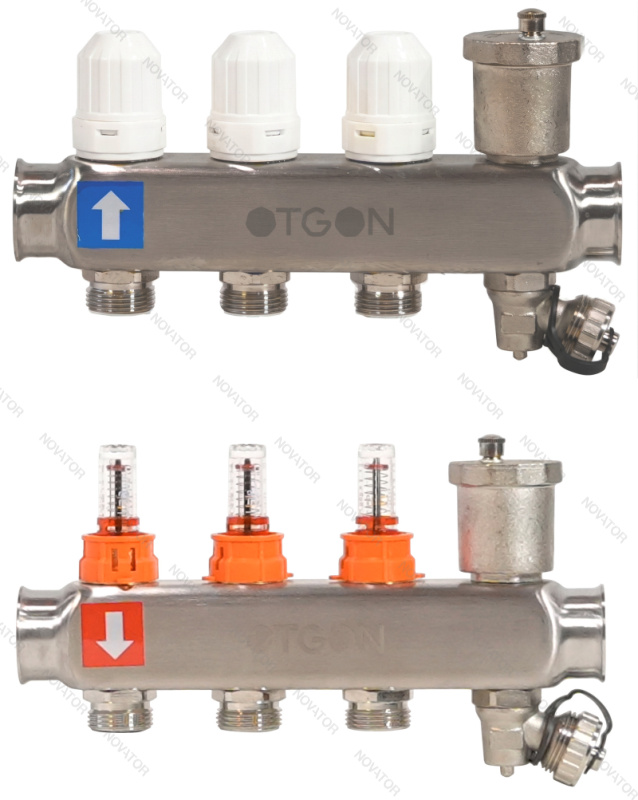 Otgon OCS-03, 1"х 3-выхода 3/4 евроконус, нержавеющая сталь