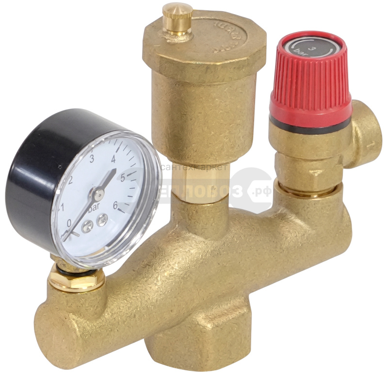 Купить Rusterra Classic Rsgb-2505, вр 1" (25 мм), с манометром в интернет-магазине Тепловоз