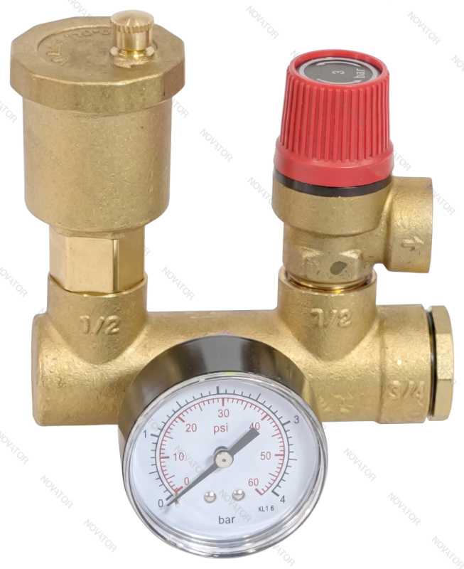 Rusterra Optima Rsgb-2503, вр 1"(25), 3 бар, с манометром