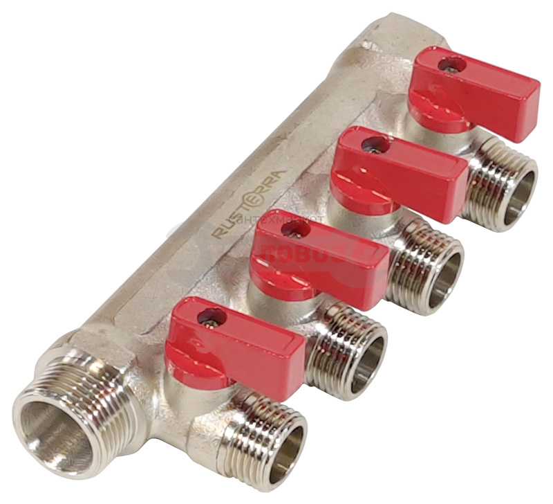 Купить Rusterra Rcsvb-2004E вр 3/4"х4-выхода, нр 1/2” в интернет-магазине Тепловоз