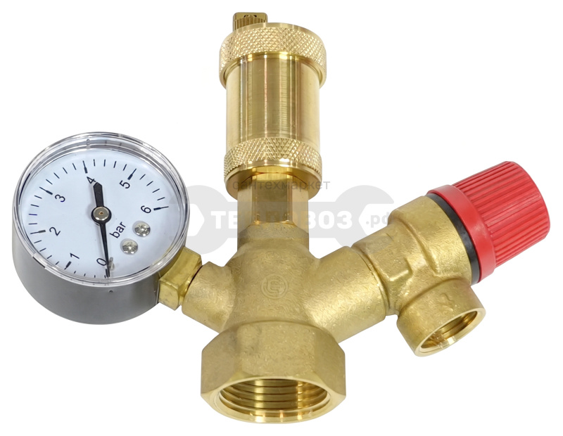 Купить Rusterra Mini Rsgb-2506, вр 1"(25), 3 бар, с манометром в интернет-магазине Тепловоз
