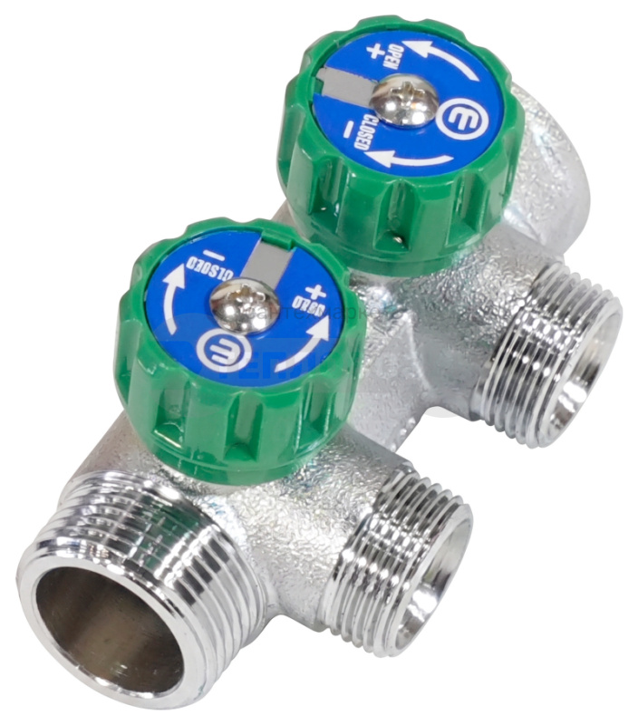 Купить Rusterra Rcrvb-2502E вр 1"х2-выхода, нр 3/4" в интернет-магазине Тепловоз