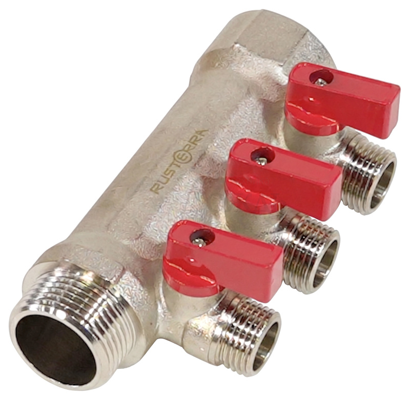 Купить Rusterra Rcsvb-2503E вр 1"х3-выхода, нр 1/2” в интернет-магазине Дождь