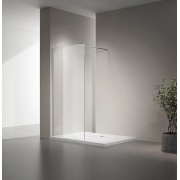 Купить Veconi 100х200 см, KR-72 KR72-100-01-C8, стекло прозрачное, профиль хром в интернет-магазине Дождь