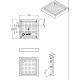 Veconi 90х90 см, RV101-90-01-C4, 90SQ ,прозрачное стекло, профиль хром, с поддоном