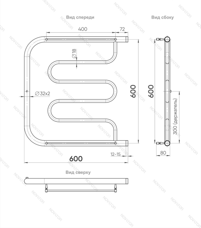 Otgon Фокстрот Wave OTG-FWAW60-60P, 60х60 см