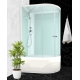 Domani-Spa 120х80 см Delight Slim D128 high L, сатин-матированный стекло, профиль белый, поддон высокий